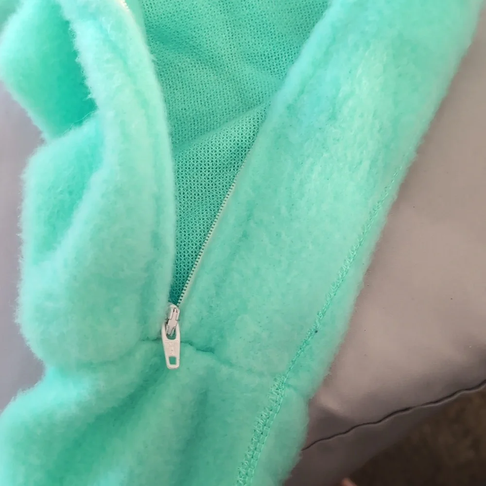 Vintage Children's Size 4T Paddington Bear Teal Footed Zip Up Pajamas